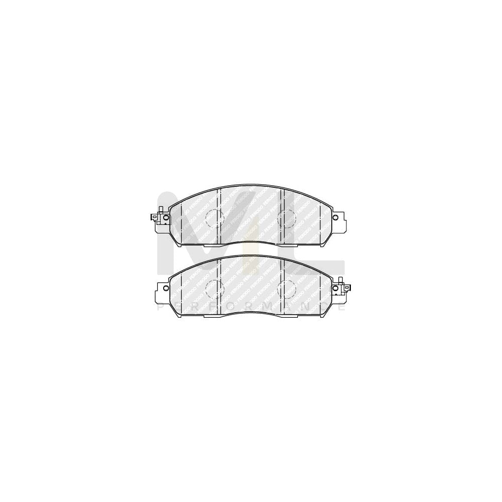 Ferodo Fdb4678 Brake Pad Set Premier Eco Friction, Prepared For Wear Indicator, With Accessories | ML Performance Car Parts