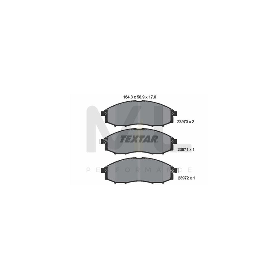 TEXTAR 2397001 Brake pad set with acoustic wear warning | ML Performance Car Parts