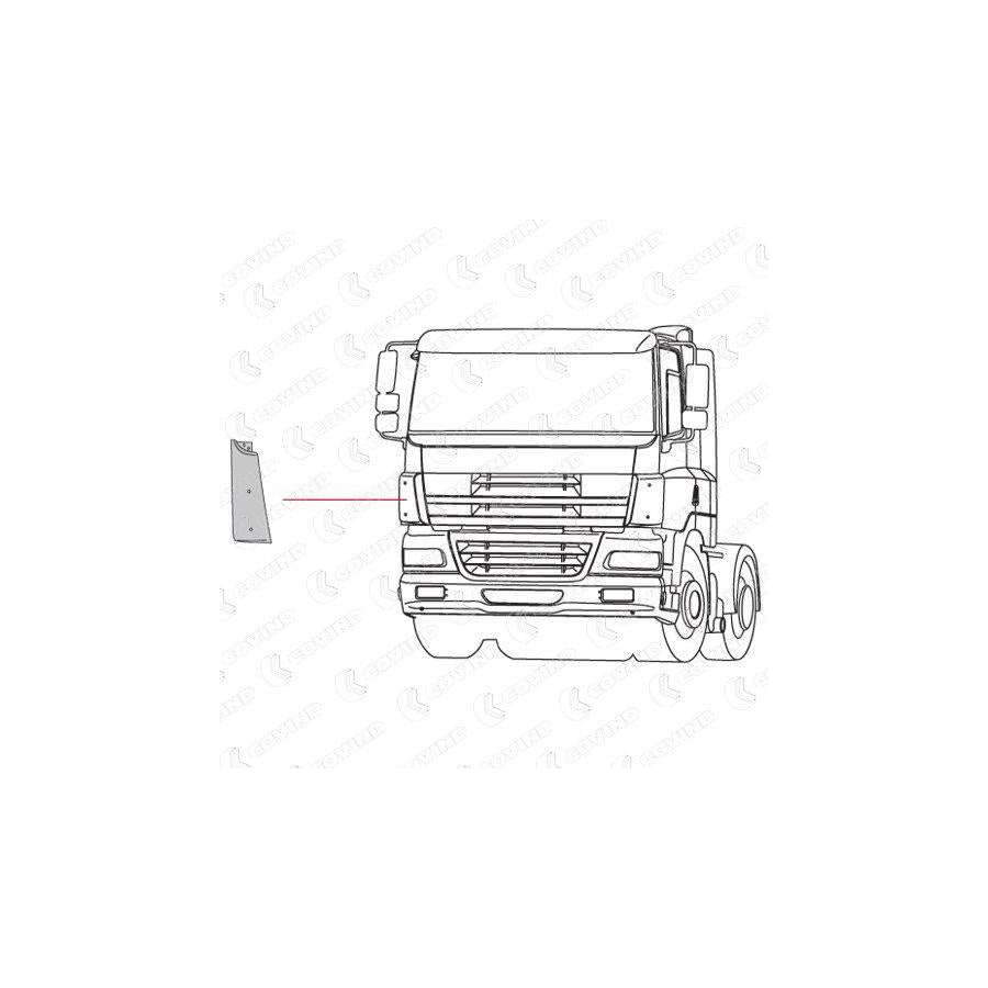 Covind Cf0/160 Air Deflector, Driver Cab