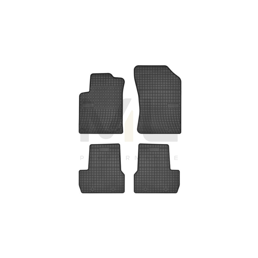 FROGUM Tailored 0642 Floor mat set for CITROEN C3 II (SC) Elastomer, Front and Rear, Quantity: 4, Black, (LHD)