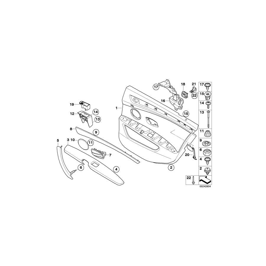 Genuine BMW 51426984638 E60 E61 Interior Handle, Leather Right SCHWARZ (Inc. 530xd, 530xi & 540i) | ML Performance US Car Parts