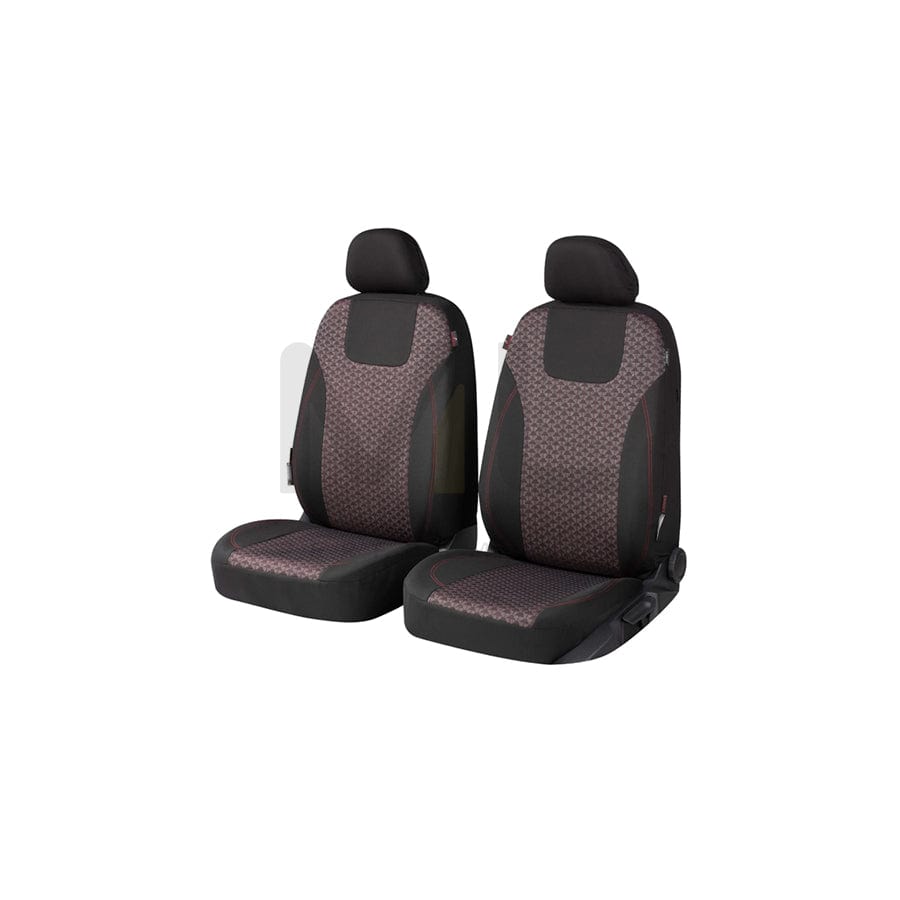 WALSER Redring , ZIPP IT Premium 11873 Car seat cover Red/Black, Polyester, Front