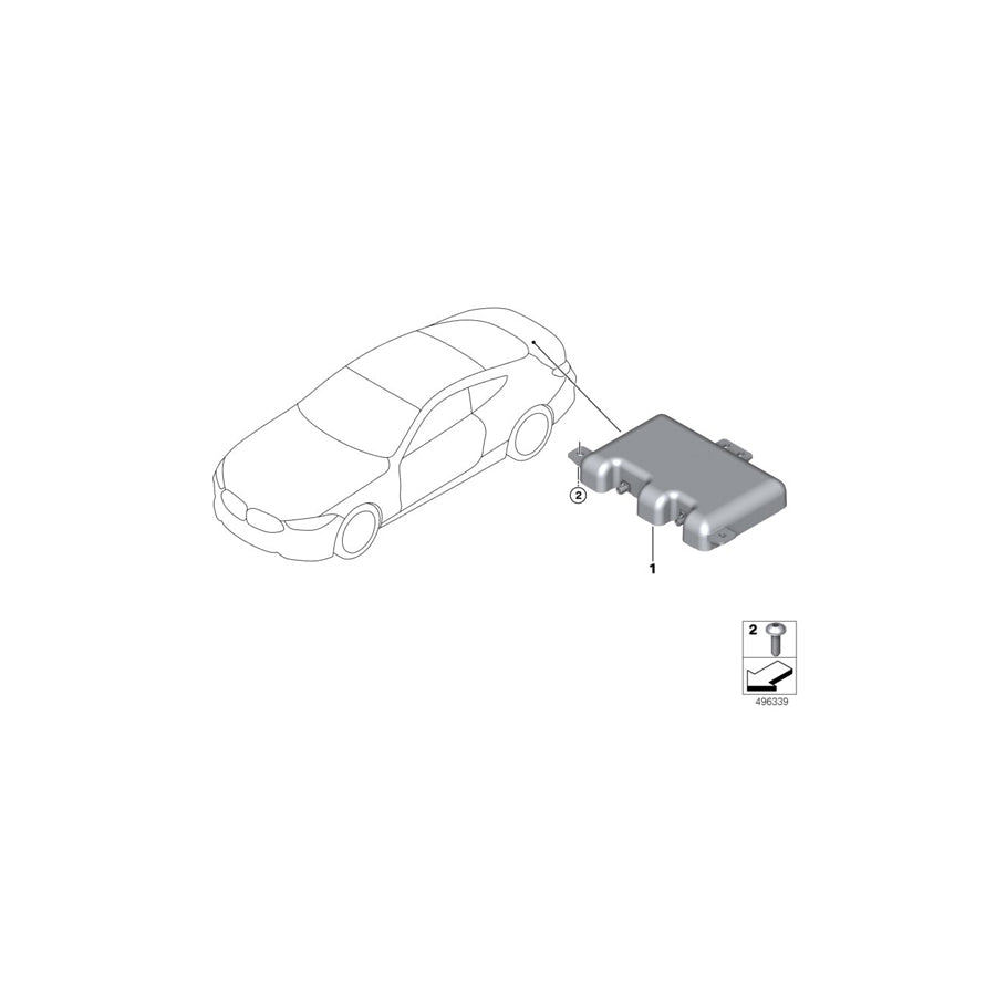 Genuine BMW 65206835177 F91 G14 Antenna With Amplifier GNSS (Inc. 840i, M850iX & 840iX) | ML Performance US Car Parts