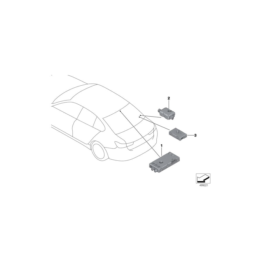 Genuine BMW 65206835148 G20 Antenna Amplifier FM/AM/DAB (Inc. 330e, M340i & 330d) | ML Performance US Car Parts