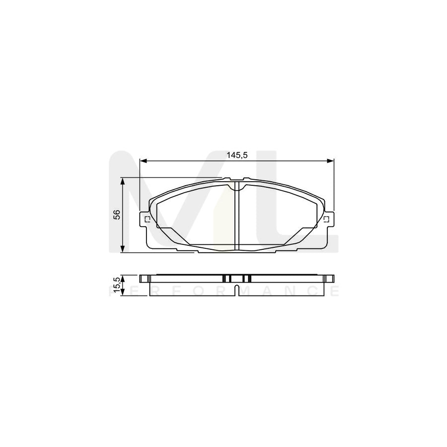 Bosch 0986Tb3214 Brake Pad Set | ML Performance Car Parts