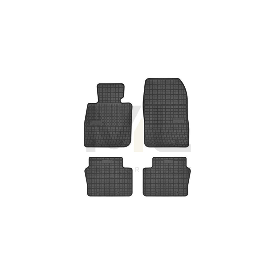 FROGUM Tailored 546825 Floor mat set for MAZDA CX-3 (DK) Elastomer, Front and Rear, Quantity: 4, Black, (LHD)