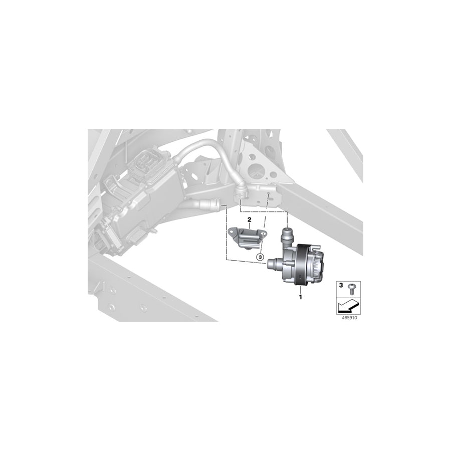 Genuine BMW 11518600287 Auxiliary Water Pump (Inc. i8) | ML Performance US Car Parts