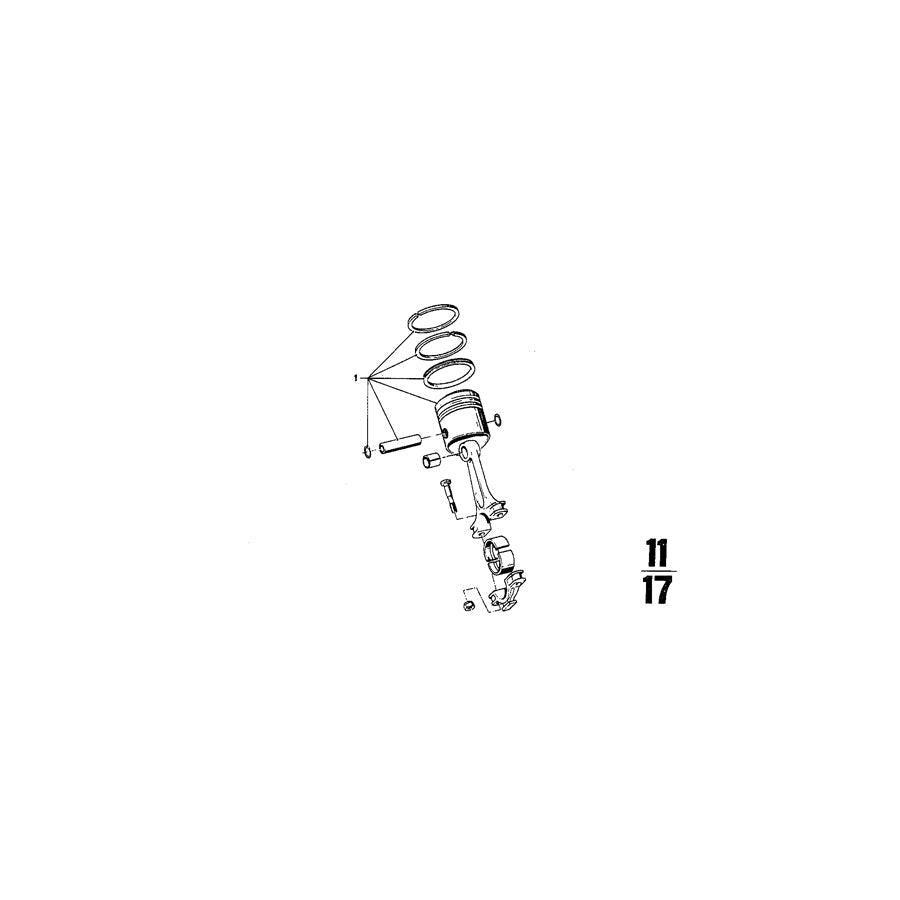 Genuine BMW 11251261972 Mahle Piston 89,22mm(+0,25) (Inc. 3.0CSiL, 3.0CSi & 3.0Si) | ML Performance UK Car Parts
