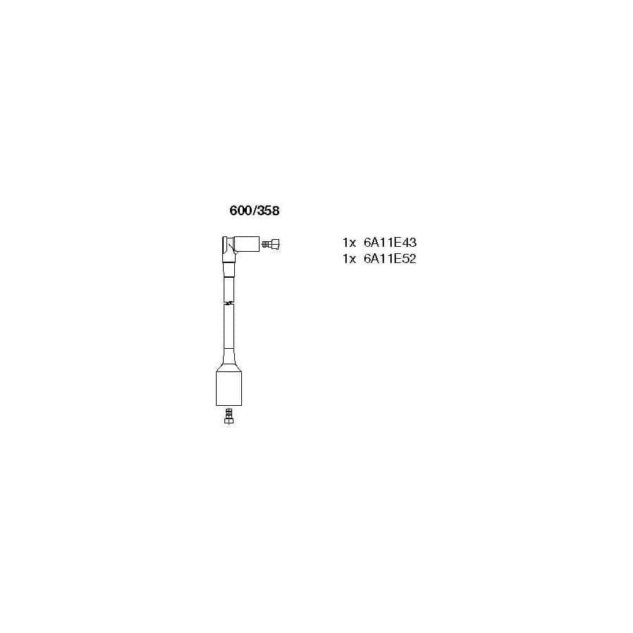 Bremi 600/358 Ignition Cable Kit for Citroen Visa Hatchback