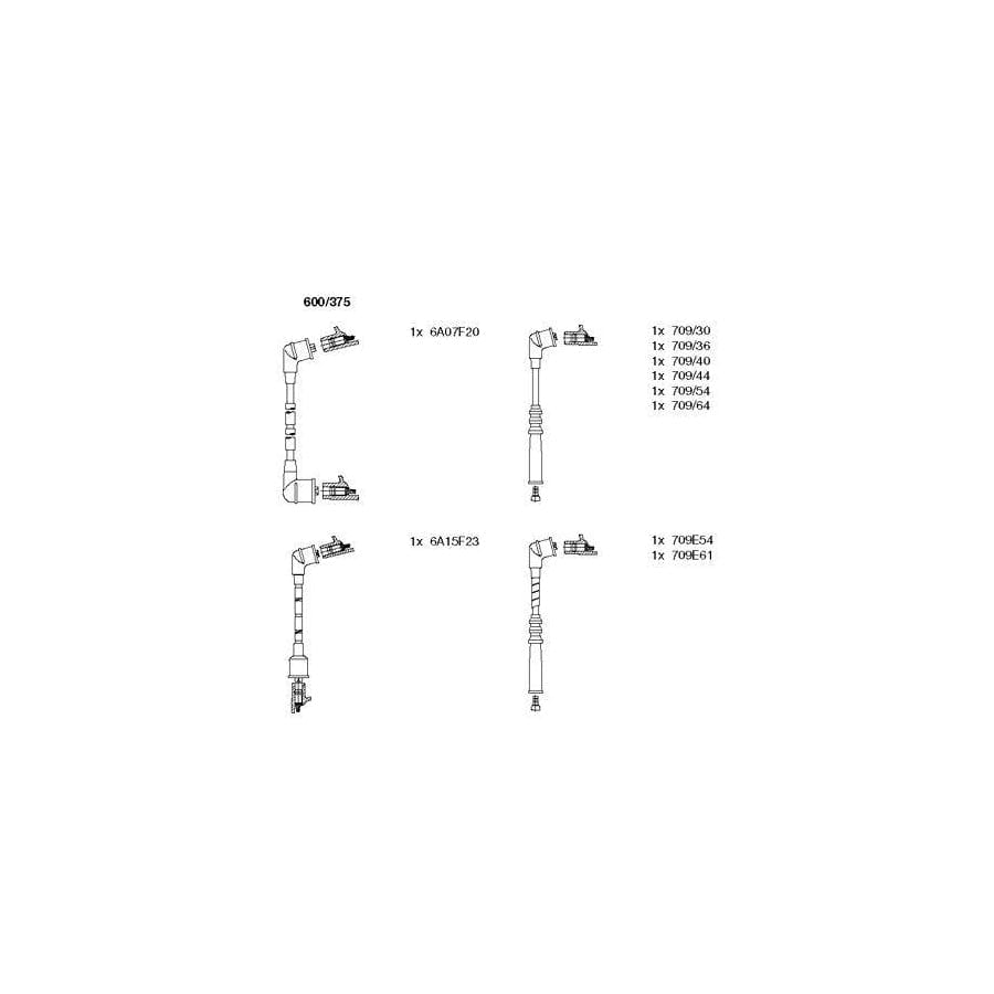 Bremi 600/375 Ignition Cable Kit for Nissan Bluebird