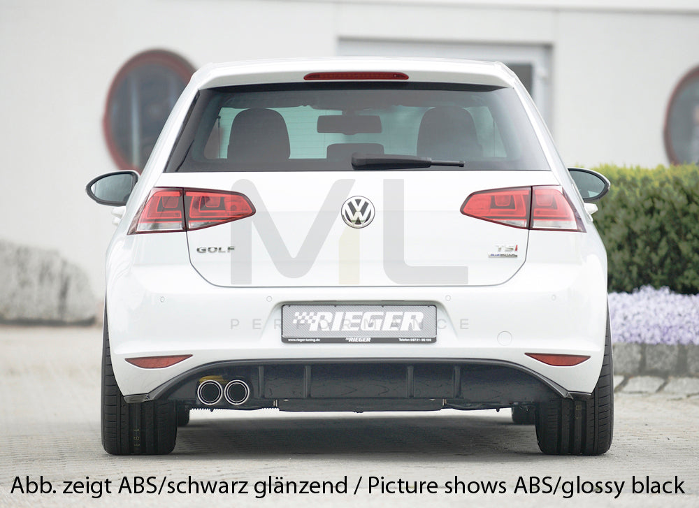 Rieger 00059557 VW Mk7 Golf GTD Rear Diffuser 3 | ML Performance US Car Parts
