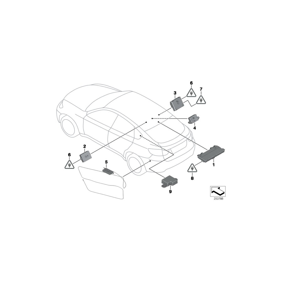 Genuine BMW 65209181305 E71 E72 Suppression Filter LINKS (Inc. Hybrid X6, X6 35iX & X6 M) | ML Performance US Car Parts
