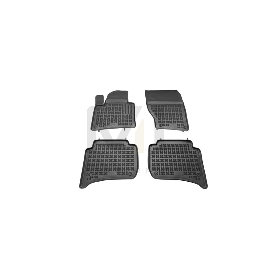 REZAW PLAST 200111 Floor mat set Elastomer, Front and Rear, Quantity: 4, Black