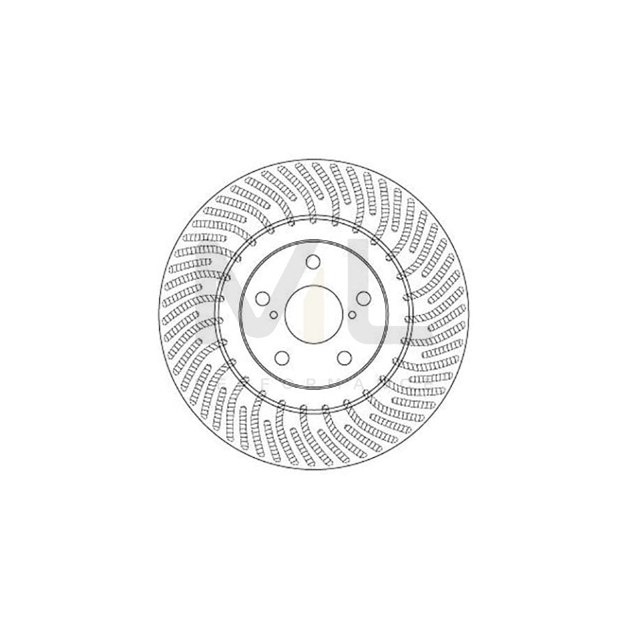 TRW DF6692S Brake Disc Vented, Painted | ML Performance Car Parts