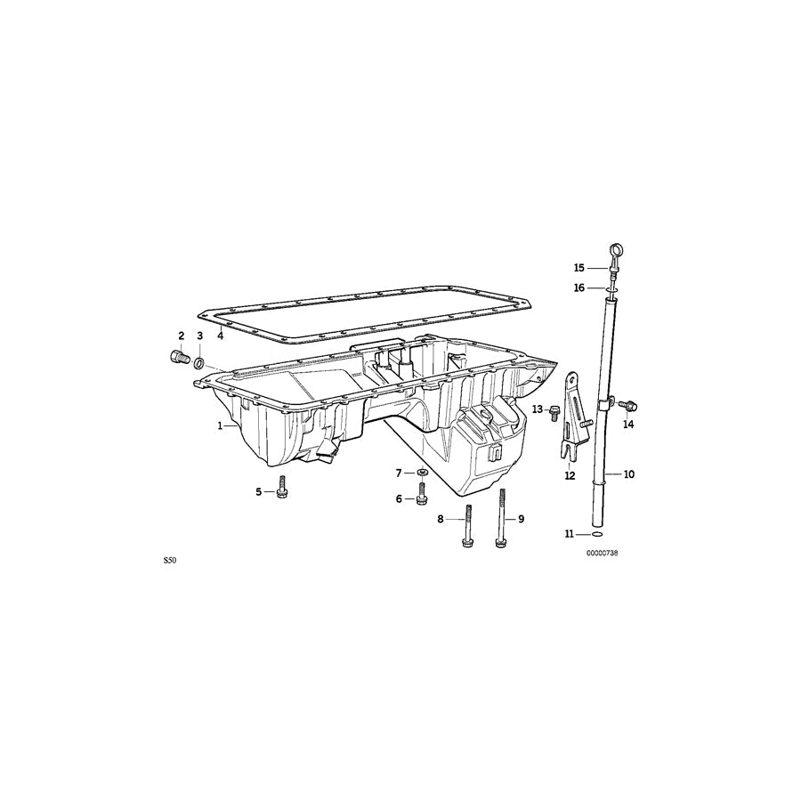 Genuine BMW 11131317285 E36 Oil Pan (Inc. M3) | ML Performance US Car Parts