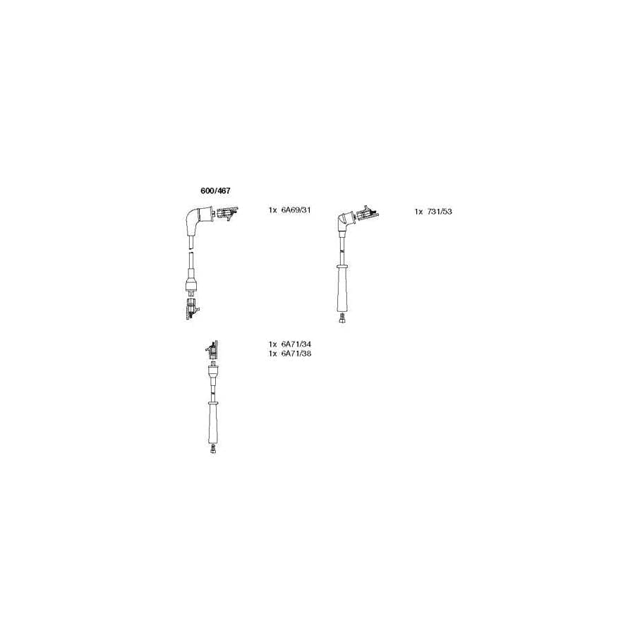 Bremi 600/467 Ignition Cable Kit
