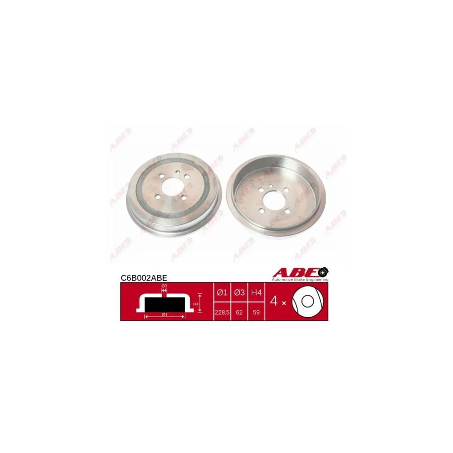 ABE C6B002ABE Brake Drum for BMW 3 Series