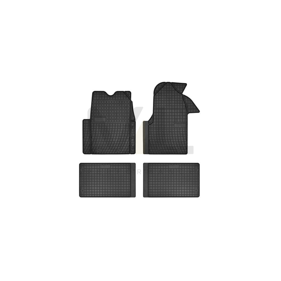 FROGUM Tailored D00700 Floor mat set Elastomer, Front, Quantity: 4, Black, (LHD)