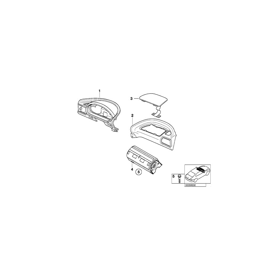Genuine BMW 51458401074 E36 Airbag Dashboard Lid BEIGE (Inc. Z3) | ML Performance US Car Parts