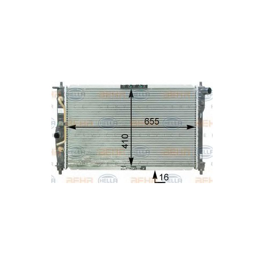 Hella 8MK 376 762-711 Engine Radiator