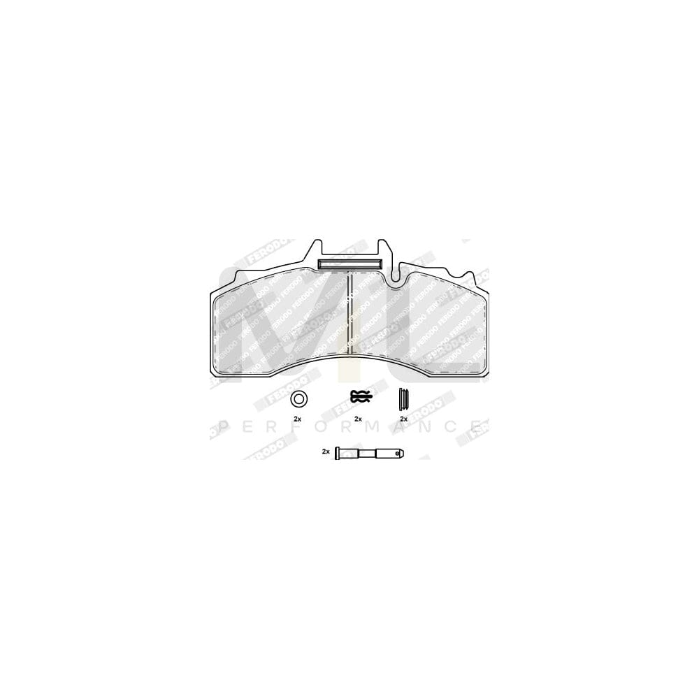 Ferodo Fdb4894 Brake Pad Set Prepared For Wear Indicator, With Piston Clip, Without Accessories | ML Performance Car Parts