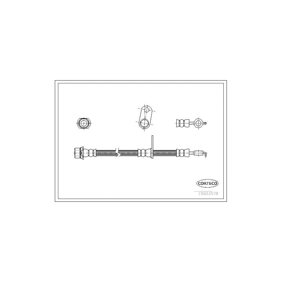 Corteco 19033578 Brake Hose