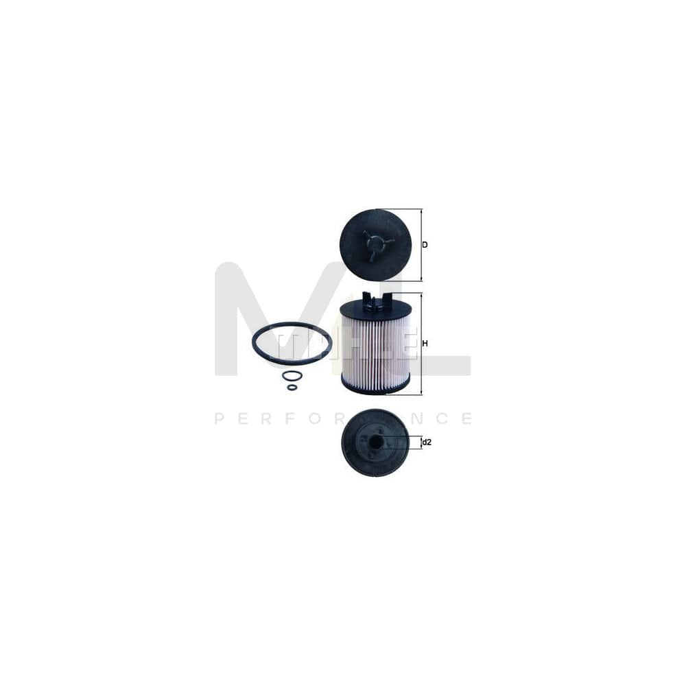MAHLE ORIGINAL KX 86/1D Fuel filter for AUDI A2 (8Z0) Filter Insert | ML Performance Car Parts