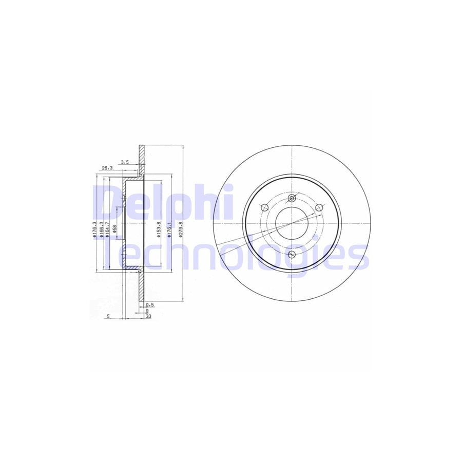 Delphi Bg3526 Brake Disc