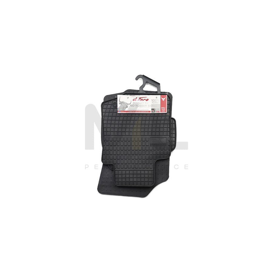 FROGUM Tailored 0639 Floor mat set Elastomer, Front and Rear, Quantity: 4, Black, (LHD)