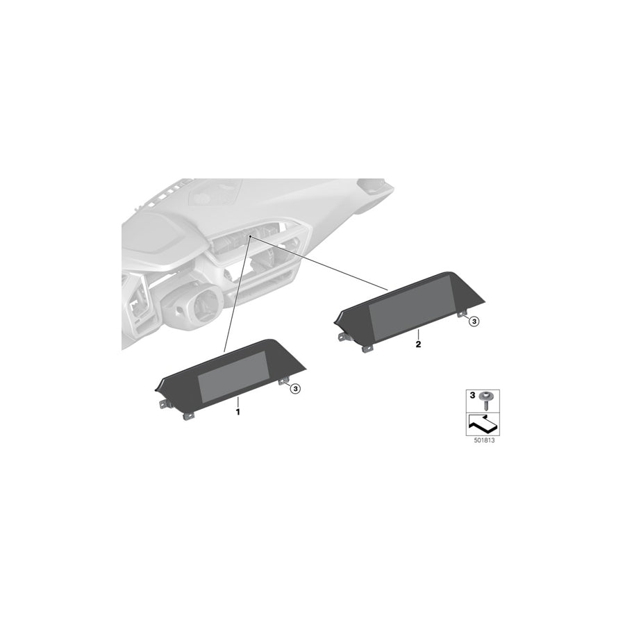 Genuine BMW 65508717542 G29 Central Information Display 8.8" LHD (Inc. Z4) | ML Performance US Car Parts