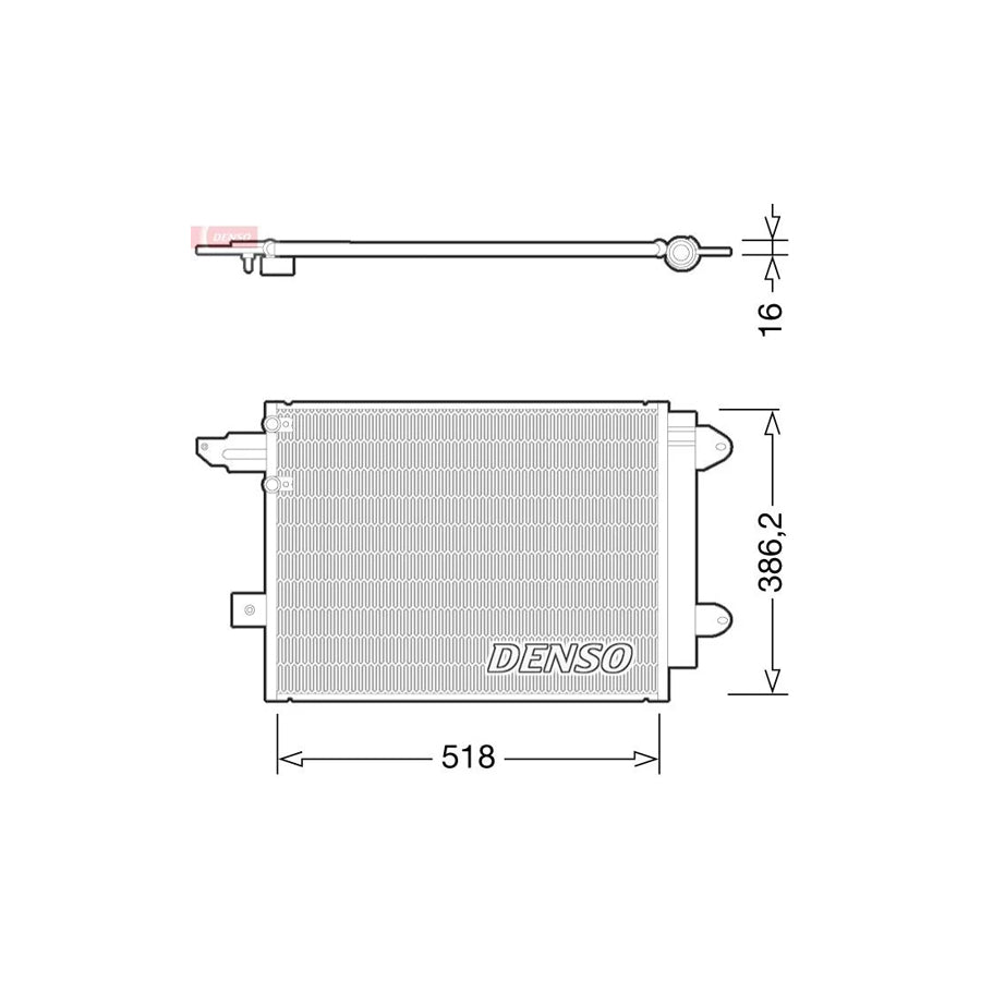 DENSO DCN02005 Air Conditioning Condenser