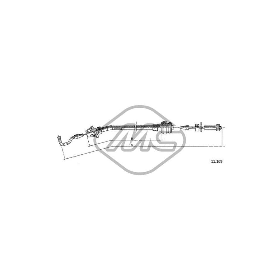 Metalcaucho 80679 Throttle Cable for BMW 3 Series