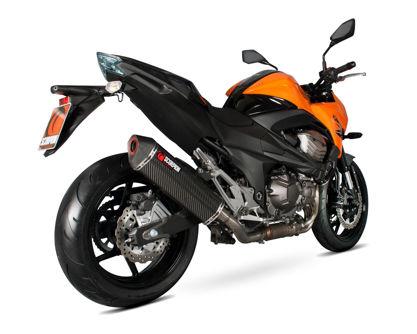 Scorpion RKA101CEO Kawasaki Z800 E Serket Parallel Slip-On - Carbon Fibre Sleeve | ML Performance US US
