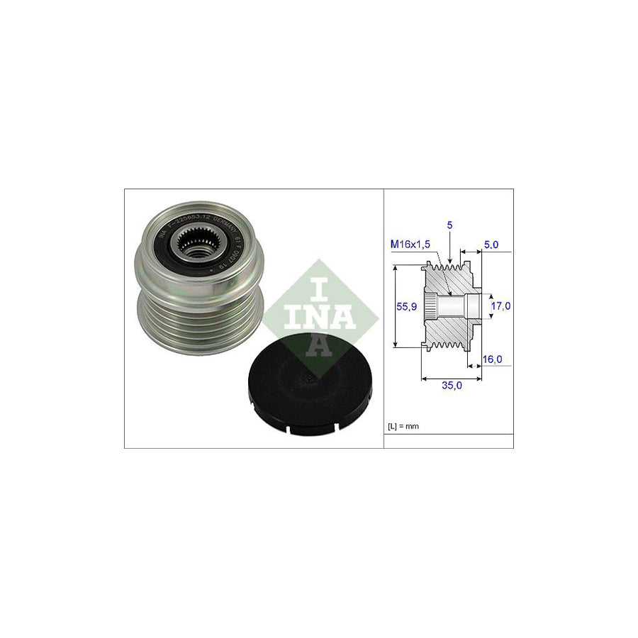 Ina 535 0004 10 Alternator Freewheel Clutch | ML Performance US Car Parts