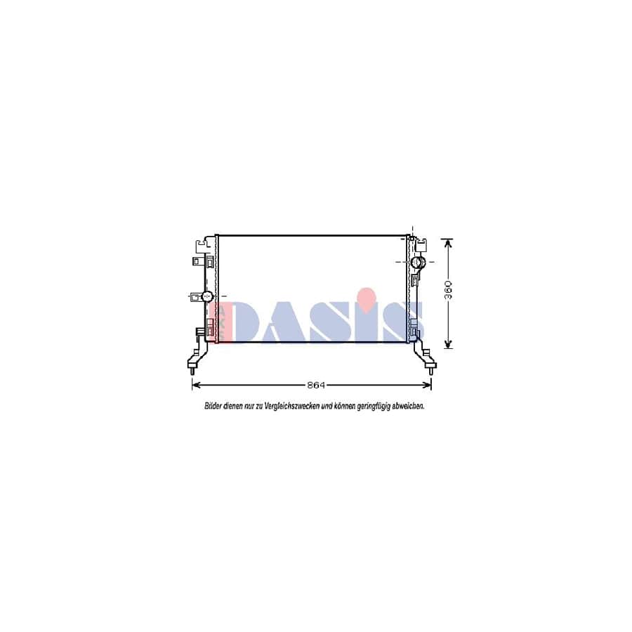 AKS Dasis 180069N Engine Radiator for Renault Laguna