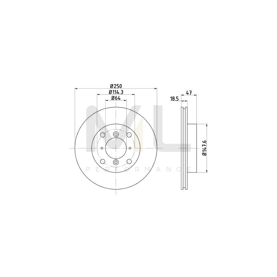 TEXTAR 92069100 Brake Disc for SUZUKI Swift II Saloon (AH, AJ) Internally Vented, without wheel hub, without wheel studs | ML Performance Car Parts
