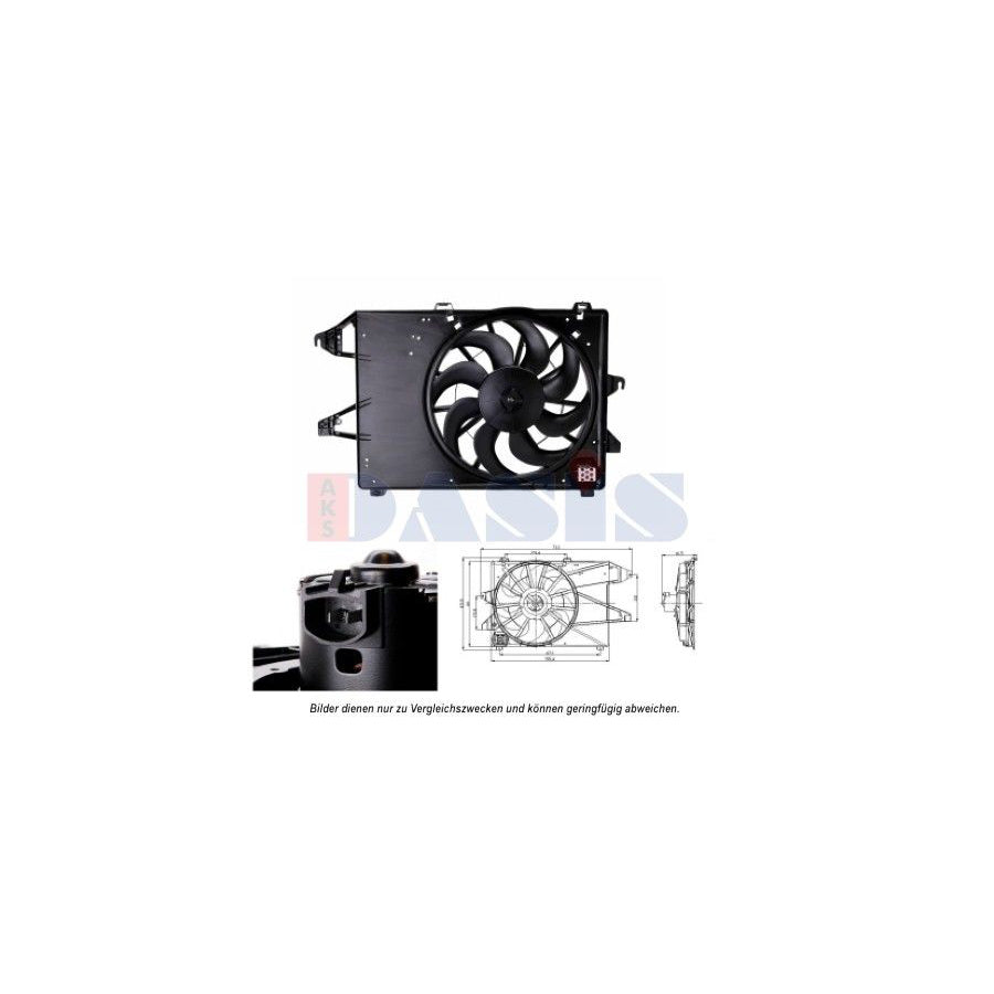 AKS Dasis 098119N Fan, Radiator for Ford Mondeo