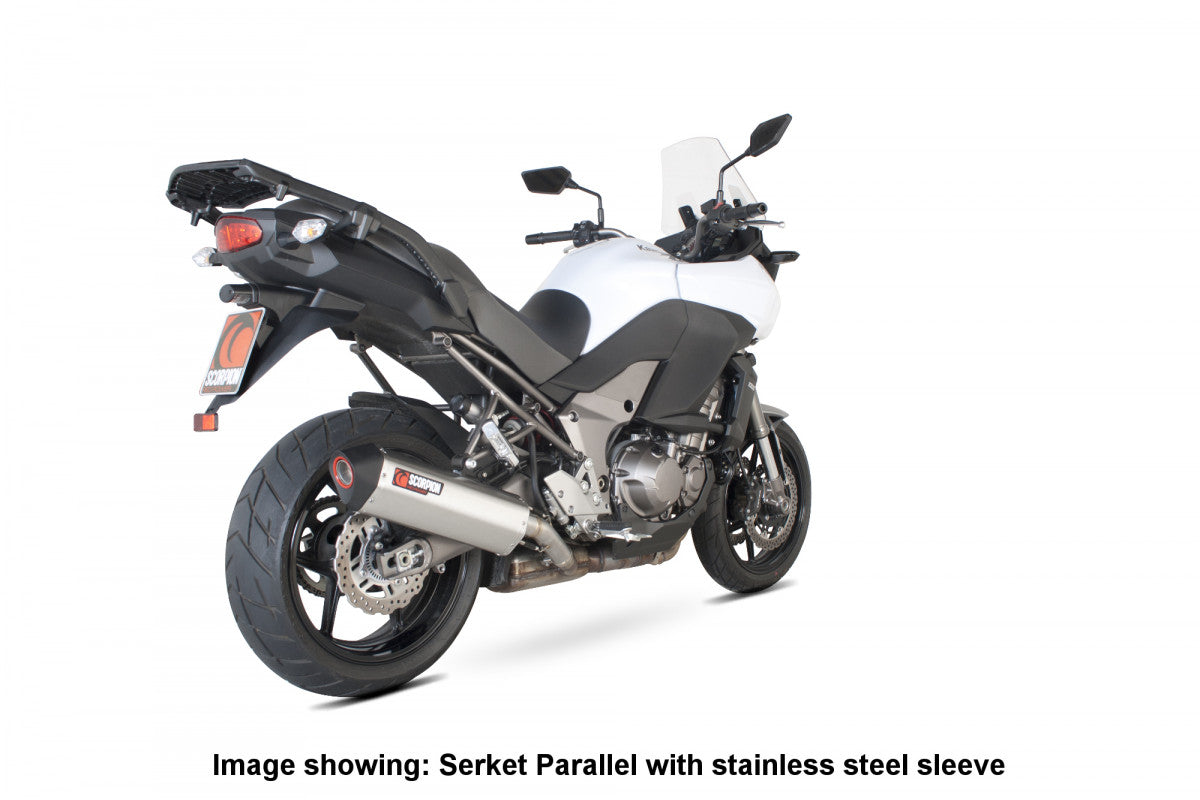 Scorpion RKA92CEO Kawasaki Versys 1000 Serket Parallel Slip-On - Carbon Fibre Sleeve | ML Performance US US