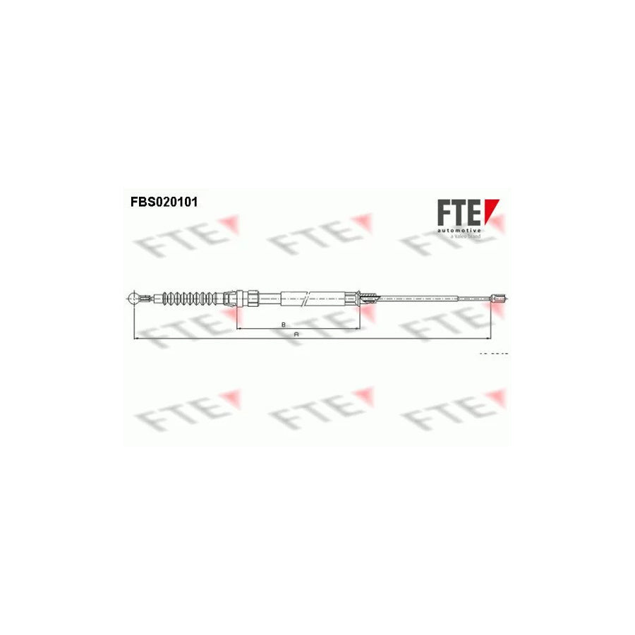 FTE Fbs020101 Hand Brake Cable for Skoda Superb II Hatchback (3T4)