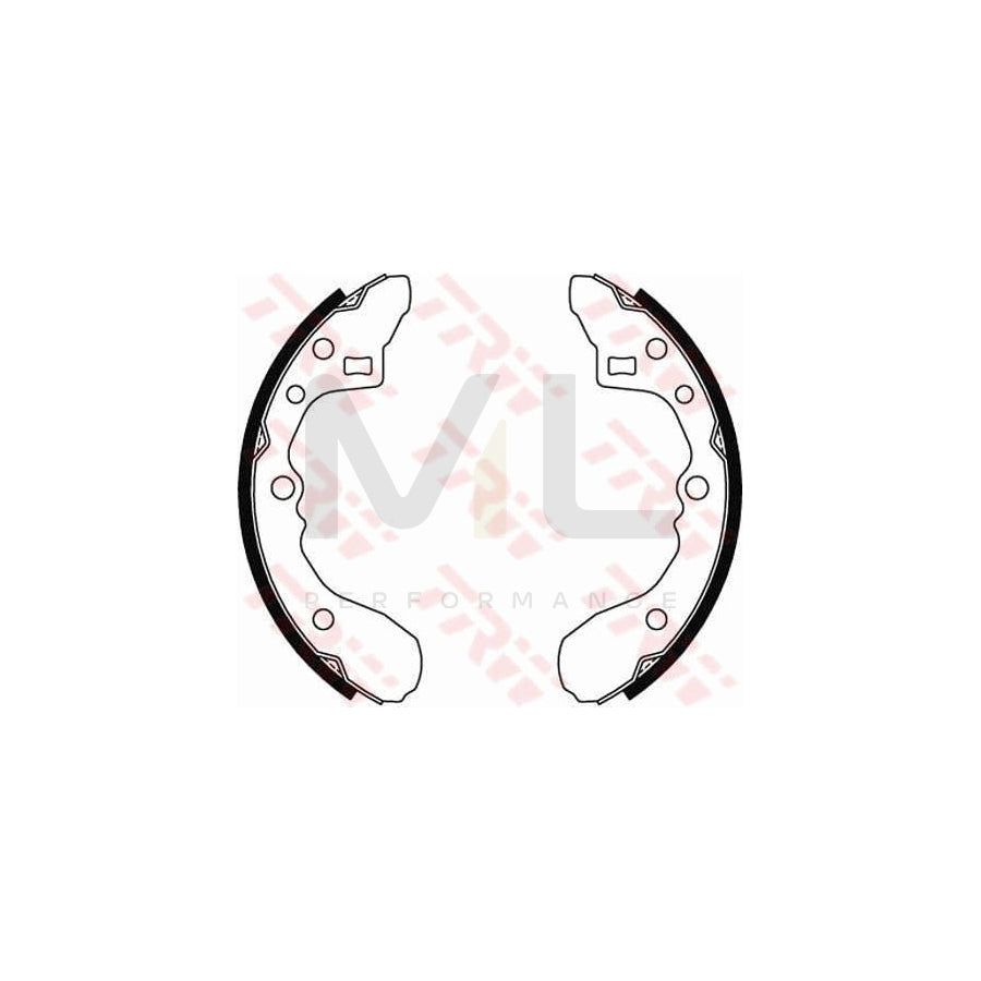 TRW GS8286 Brake Shoe Set for MAZDA 323 | ML Performance Car Parts