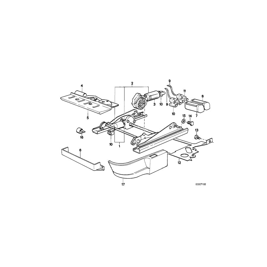 Genuine BMW 52101953011 E24 Covering Outer Left ANTHRAZIT (Inc. M635CSi, 635CSi & M6) | ML Performance US Car Parts