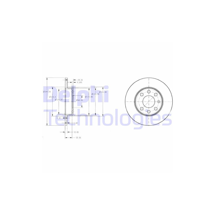 Delphi Bg3567 Brake Disc