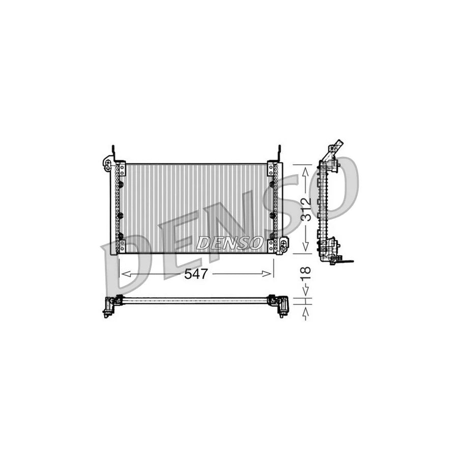 DENSO DCN09080 Air Conditioning Condenser