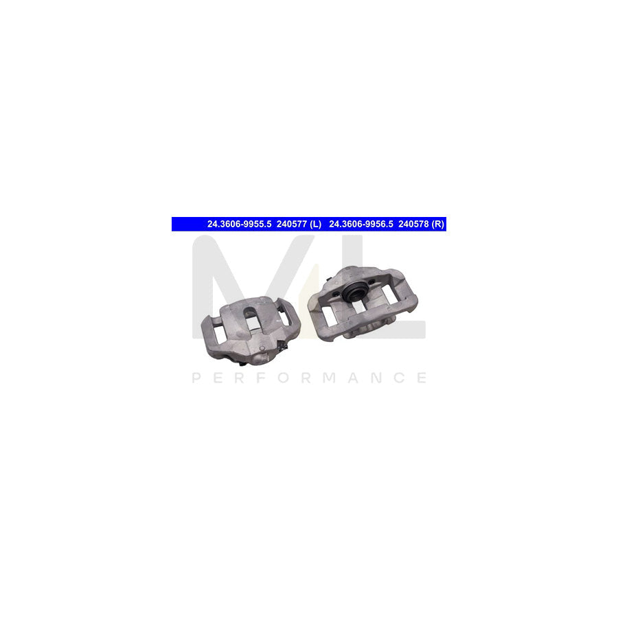 ATE 24.3606-9956.5 Brake Caliper for BMW 5 Series without holder