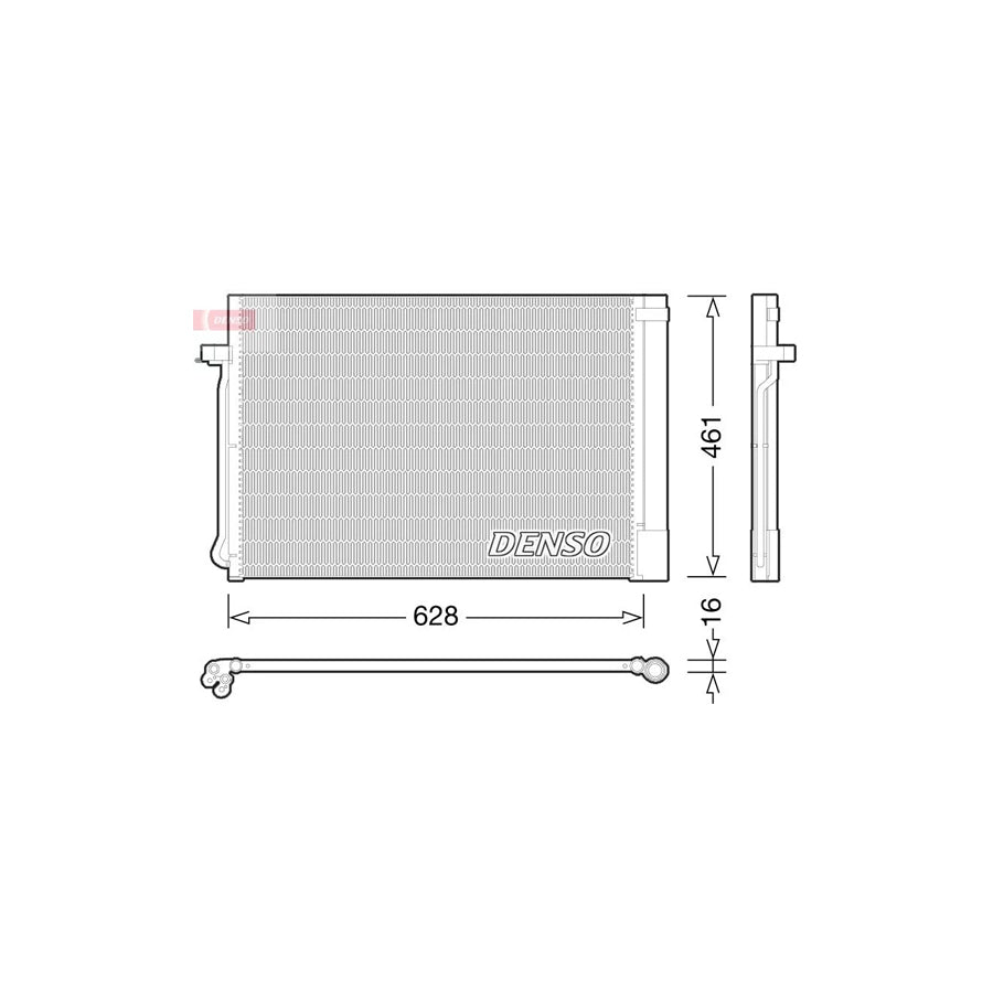DENSO DCN05013 Air Conditioning Condenser