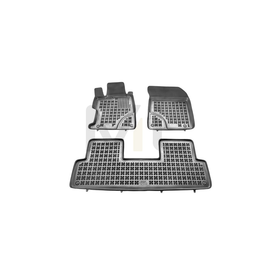 REZAW PLAST 200915 Floor mat set for HONDA CIVIC Elastomer, Rear, Black