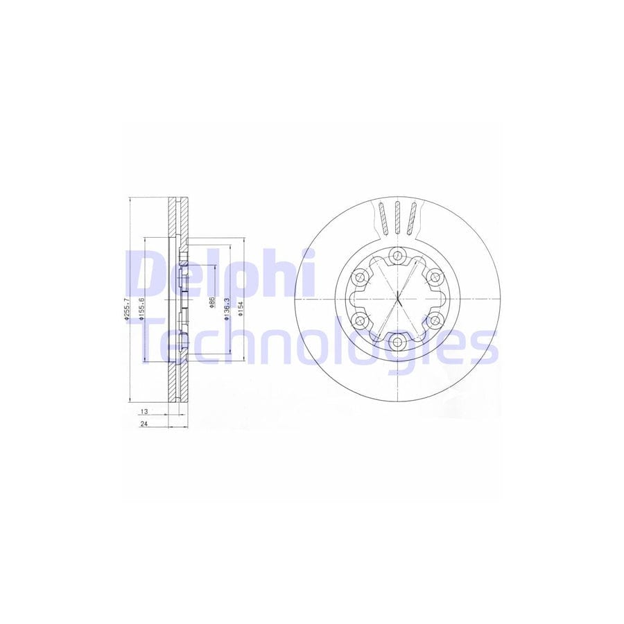 Delphi Bg3559 Brake Disc