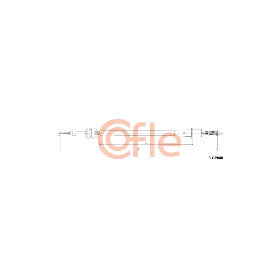 COFLE 3.OP008 Throttle Cable for OPEL CORSA