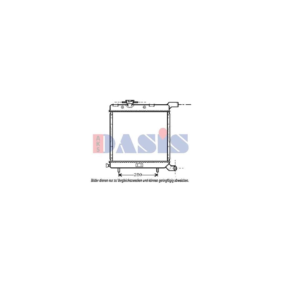 AKS Dasis 520023N Engine Radiator for Chrysler Voyager II (Es)