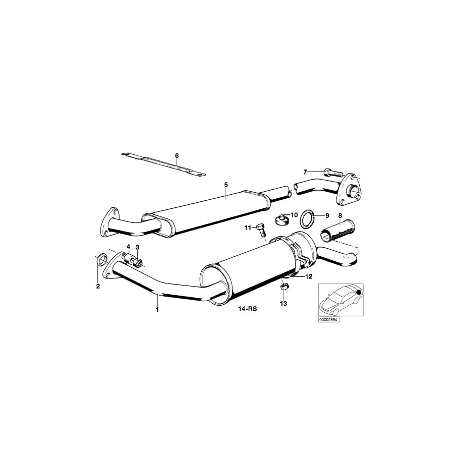 Genuine BMW 18211246451 E21 Bow (Inc. 318, 320i & 316) | ML Performance US Car Parts